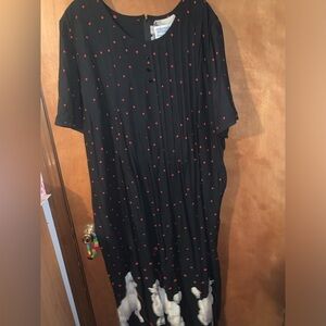 Vintage Poodle Polkadot dress size 24